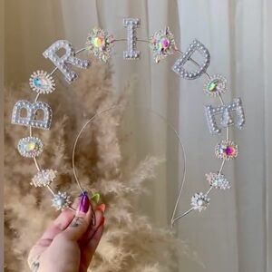 Elegant Silver Bridal Headband